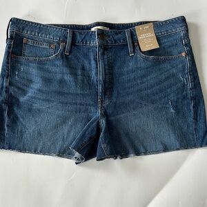 Madewell Women's High-Rise Denim Shorts Size 18W NWT